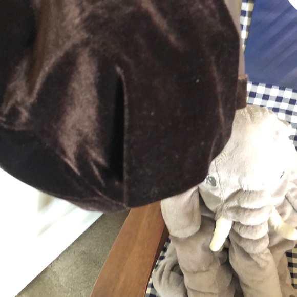 Dark Chocolate Velvet Dress Size 7/8. Worn Once. - Picture 7 of 8